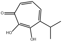 2,3-Dihydroxy-4-isopropyl-2,4,6-cycloheptatrien-1-one Struktur