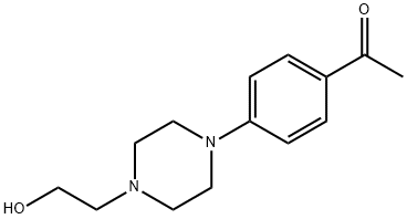 1-[4-[4-(2-Hydroxyethyl)piperazin-1-yl]phenyl]-ethanone Struktur