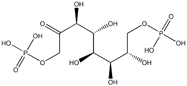 D-glycero-D-altro-octulose 1,8-bisphosphate Struktur