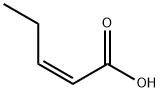 (Z)-2-Pentenoic acid Struktur