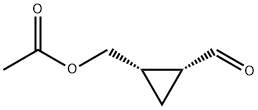 Cyclopropanecarboxaldehyde, 2-[(acetyloxy)methyl]-, (1R,2S)- (9CI) Struktur