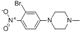 1-(3-BROMO-4-NITROPHENYL)-4-METHYLPIPERAZINE Struktur