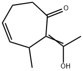 4-Cyclohepten-1-one, 2-(1-hydroxyethylidene)-3-methyl- (9CI) Struktur