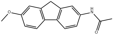 N-(7-Methoxy-9H-fluoren-2-yl)acetamide Struktur