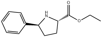 (2S,5S)-ethyl 5-phenylpyrrolidine-2-carboxylate Struktur