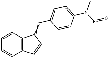 1-(4-N-METHYL-N-NITROSAMINO-BENZYLIDENE)INDENE Struktur