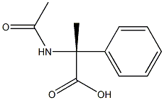 (2R)-2-(Acetylamino)-2-phenylpropionic acid Struktur