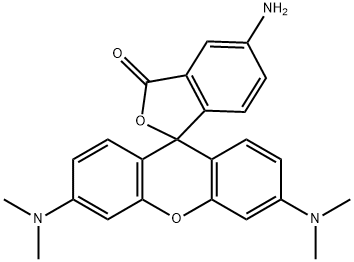 5-Aminotetramethylrhodamine Struktur