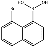 8-BROMONAPHTAHLENENE-1-BORONIC ACID Struktur