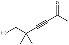 3-Hexyn-2-one, 6-hydroxy-5,5-dimethyl- (9CI) Struktur