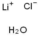 Lithium chloride monohydrate Struktur