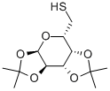 1,2:3,4-Di-O-isopropylidene-6-thio-a-D-galactopyranose Struktur