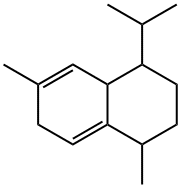 1,2,3,4,6,8alpha-Hexahydro-1-isopropyl-4,7-dimethylnaphthalene Struktur