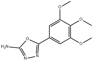 5-(3,4,5-trimethoxyphenyl)-1,3,4-oxadiazol-2-amine Struktur