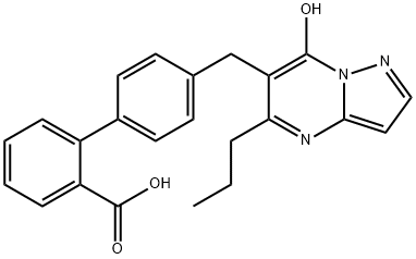 6-((2'-Carboxybiphenyl-4-yl)methyl)-7-hydroxy-5-propylpyrazolo(1,5-a)pyrimidine Struktur