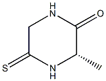 Piperazinone, 3-methyl-5-thioxo-, (S)- (9CI) Struktur