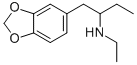 N-Ethyl-1-(3,4-methylenedioxyphenyl)-2-butanamine Struktur