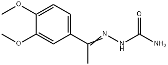 1-(3,4-Dimethoxy-α-methylbenzylidene)semicarbazide Struktur