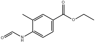 Benzoic acid, 4-(formylamino)-3-methyl-, ethyl ester (9CI) Struktur