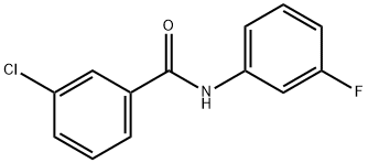 3-chloro-N-(3-fluorophenyl)benzamide Struktur