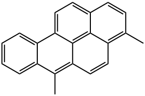 3,6-Dimethylbenzo[a]pyrene Struktur