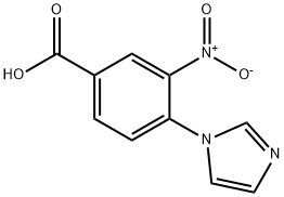 4-(1H-imidazol-1-yl)-3-nitrobenzoic Acid Struktur