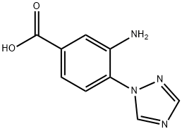 Benzoic acid, 3-amino-4-(1H-1,2,4-triazol-1-yl)- (9CI) Struktur