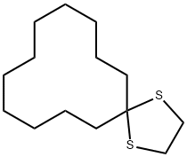 1,4-Dithiaspiro(4,11)-hexadecane Struktur