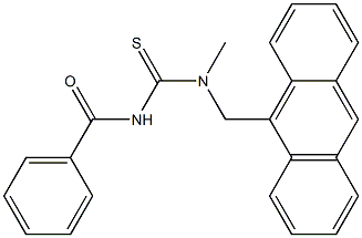 N-(9-ANTHRYLMETHYL)-N-BENZOYL-N-METHYL-T Struktur