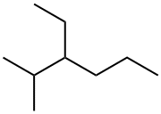 3-Ethyl-2-methylhexane. Struktur