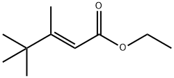 (E)-3,4,4-Trimethyl-2-pentenoic acid ethyl ester Struktur