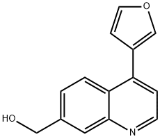 4-FURAN-3-YL-7-HYDROXYMETHYLQUINOLINE Struktur