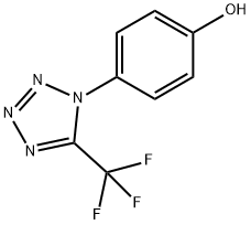 4-(5-TRIFLUOROMETHYL-TETRAZOL-1-YL)-PHENOL Struktur