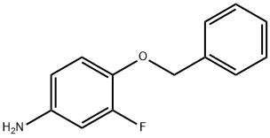 BenzenaMine, 3-fluoro-4-(phenylMethoxy)- Struktur