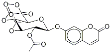 7-Hydroxy CouMarin 2,3,4-Tri-O-acetyl-β-D-glucuronide Methyl Ester Struktur