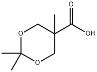 2,2,5-Trimethyl-1,3-dioxane-5-carboxylic Acid Struktur