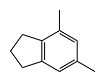 2,3-Dihydro-4,6-dimethyl-1H-indene Struktur