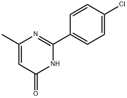 2-(4-Chlorophenyl)-6-methylpyrimidine-4(3H)-one Struktur