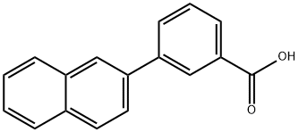 3-(6-(Methoxycarbonyl)naphthalen-2-yl)benzoic acid Struktur