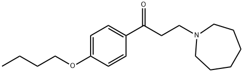 1-(4-Butoxyphenyl)-3-(hexahydro-1H-azepin-1-yl)-1-propanone Struktur