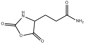 2,5-dioxo-4-oxazolidinepropionamide  Struktur