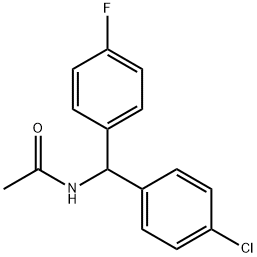 N-[(4-Chlorophenyl)(4-fluorophenyl)Methyl]acetaMide Struktur