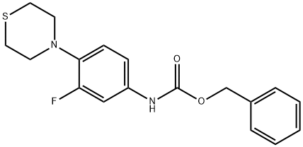 benzyl(3-fluoro-4-thiomorpholinophenyl)carbamate Struktur