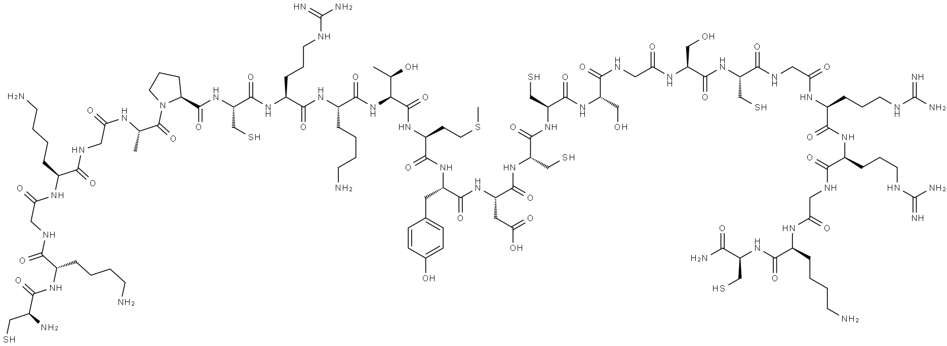 OMEGA-CONOTOXIN MVIIC Struktur