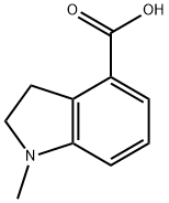 1-Methylindoline-4-carboxylic acid Struktur