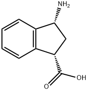 (+/-)-CIS-3-AMINO-1-INDANECARBOXYLIC ACID Struktur