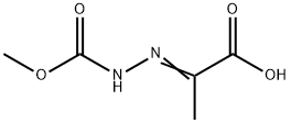 Hydrazinecarboxylic acid, (1-carboxyethylidene)-, 1-methyl ester (9CI) Struktur