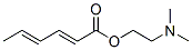 (2E,4E)-2,4-Hexadienoic acid 2-(dimethylamino)ethyl ester Struktur