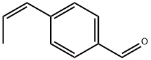 Benzaldehyde, 4-(1-propenyl)-, (Z)- (9CI) Struktur