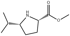 L-Proline, 5-(1-methylethyl)-, methyl ester, cis- (9CI) Struktur